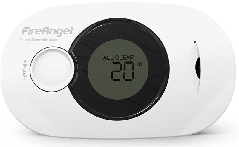 Detektor oxidu uhoľnatého FireAngel multifunkčný digitálny s LCD displejom