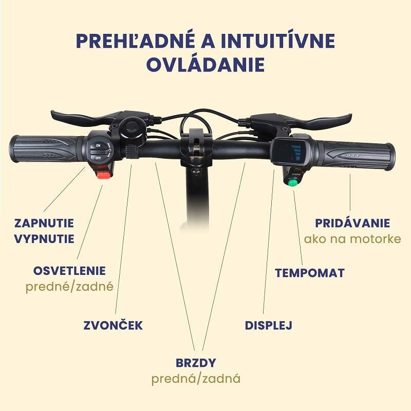 WINDGOO B9Y, E-SKÚTR - s miernym poškodením - 12 mesiacov záruka