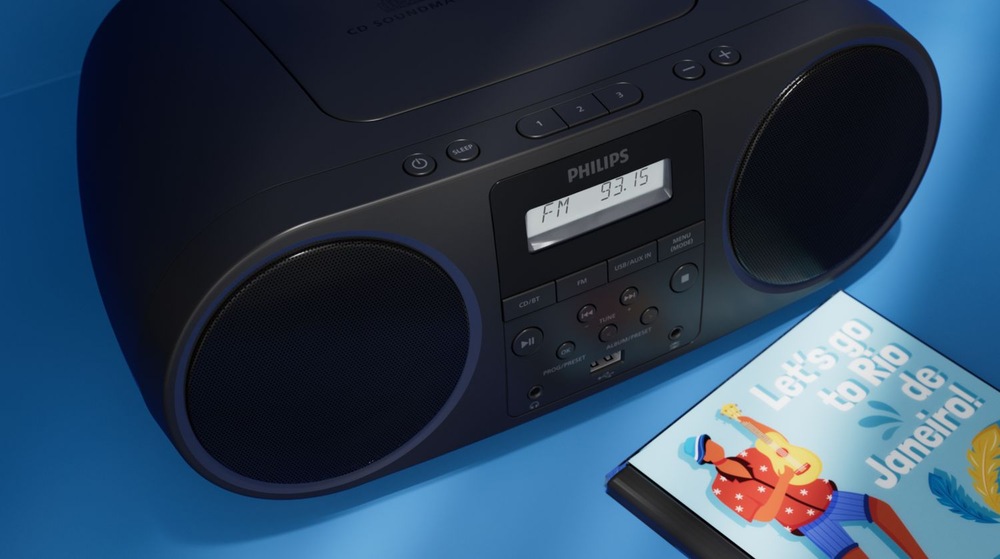 Rádioprijímač s CD Philips TAZ5000 čierny Rádioprijímač s CD Philips TAZ5000 čierny