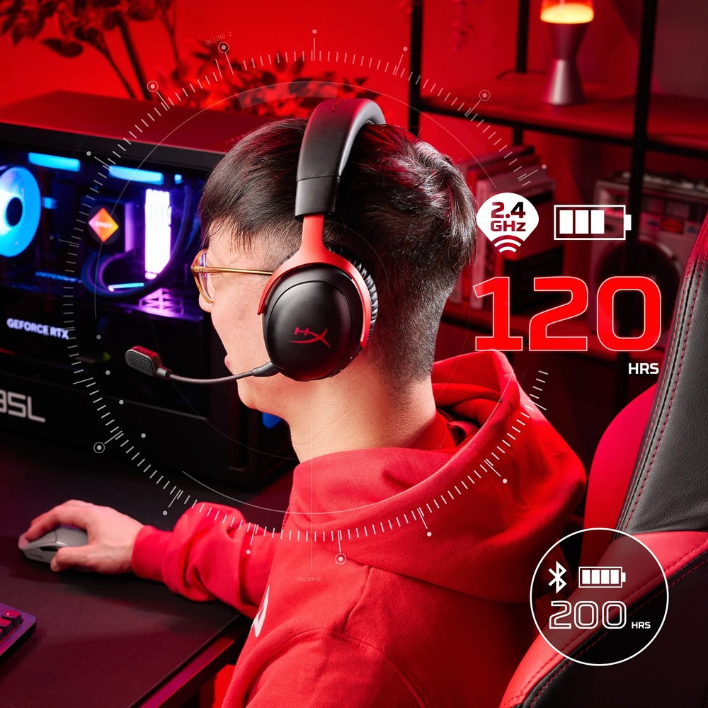 Headset HyperX Cloud III S Wireless biely Headset HyperX Cloud III S Wireless biely
