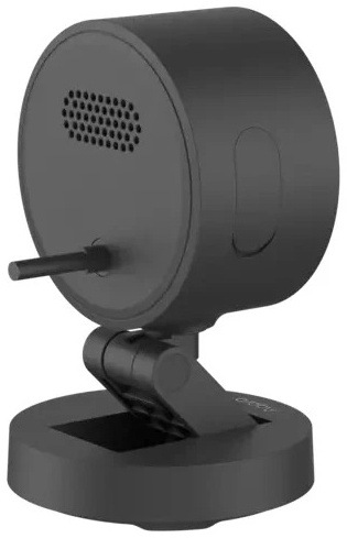 IP kamera Aqara G100 Select čierna Pohľad zozadu na kameru Aqara G100 Select s reproduktorom a tlačidlom reset.