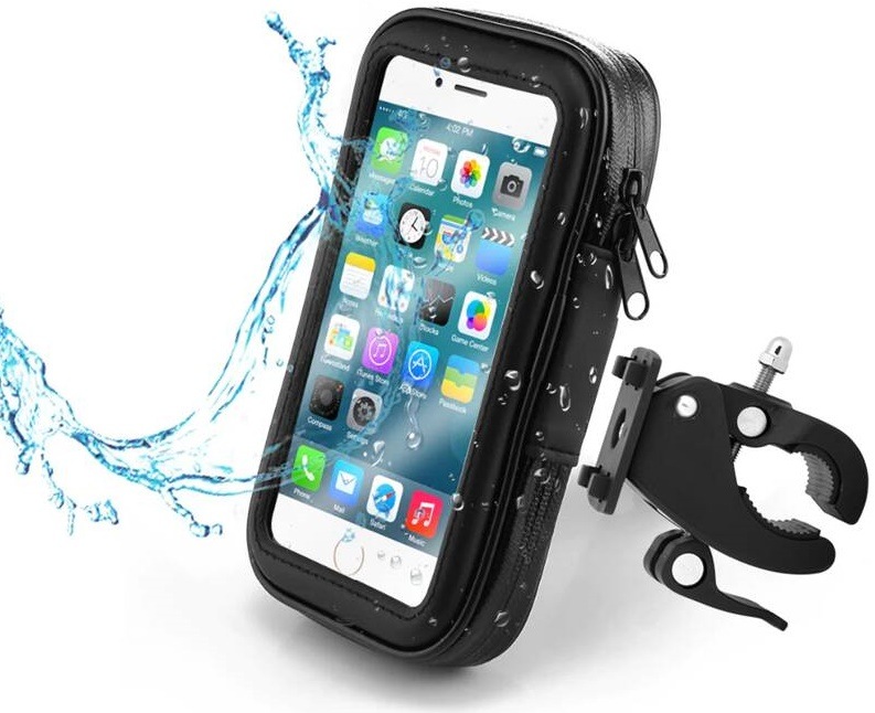 Držiak na mobil WG 17 pre 6,5", na bicykel čierny