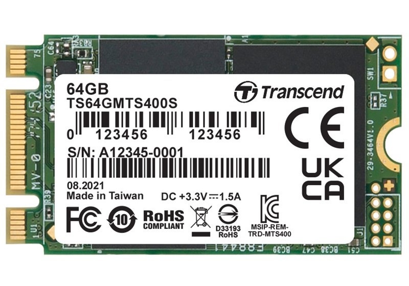 SSD Transcend MTS400S 64GB M.2 2242