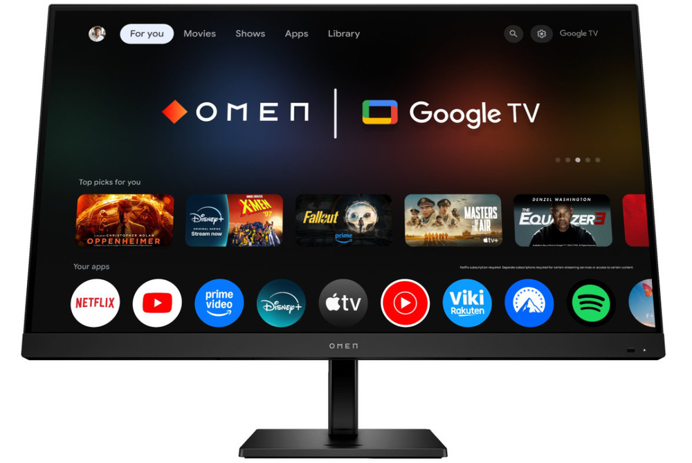 Detail monitora HP Omen z prednej strany