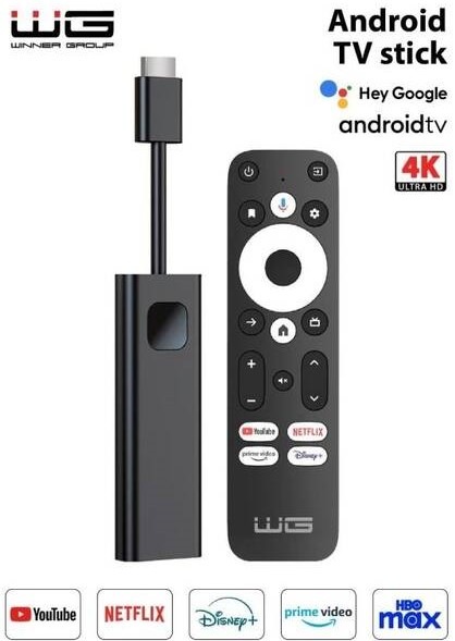 Multimediálne centrum WG Smart TV Stick čierny Multimediálne centrum WG Smart TV Stick čierny