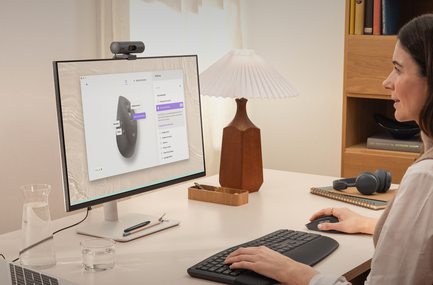Použitie myši Logitech Signature M850 L Wireless pri práci na počítači s bezdrôtovou klávesnicou