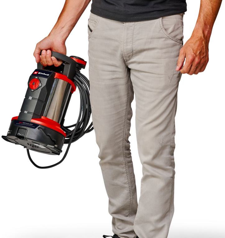 Čerpadlo kalové Einhell Expert GE-DP 7935 N-A LL ECO, 4171465 Ergonomická rukoväť a navinutý kábel na jednoduché prenášanie čerpadla Einhell GE-DP 7935 N-A LL ECO