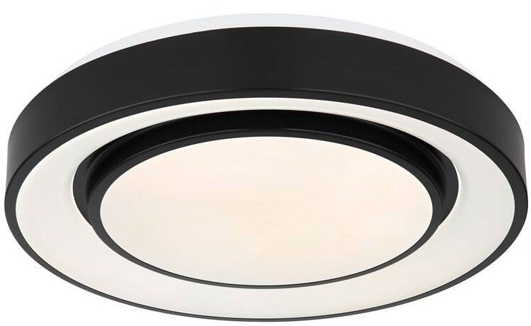 LED stropné svietidlo GLOBO Sully, 38 cm, LED, 24W, RGB čierne