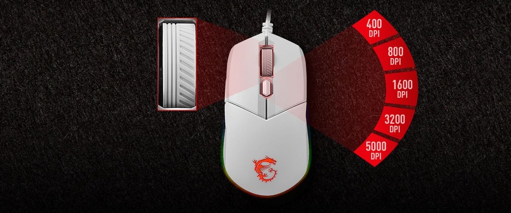 Klávesnica s myšou MSI Vigor GK30 COMBO, CZ+SK layout biela MSI Vigor GK30 COMBO SK+SK (S11-04SK305-CLA)