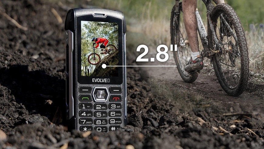 Mobilný telefón Evolveo StrongPhone H1 čierny/strieborný