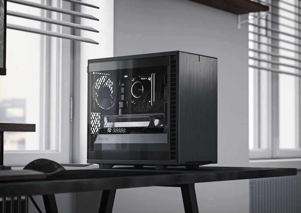 Case FRACTAL DESIGN Define 7 Nano Tempered Glass Light Tint čierna Fractal Design Define 7 Nano Tempred Glass Tint