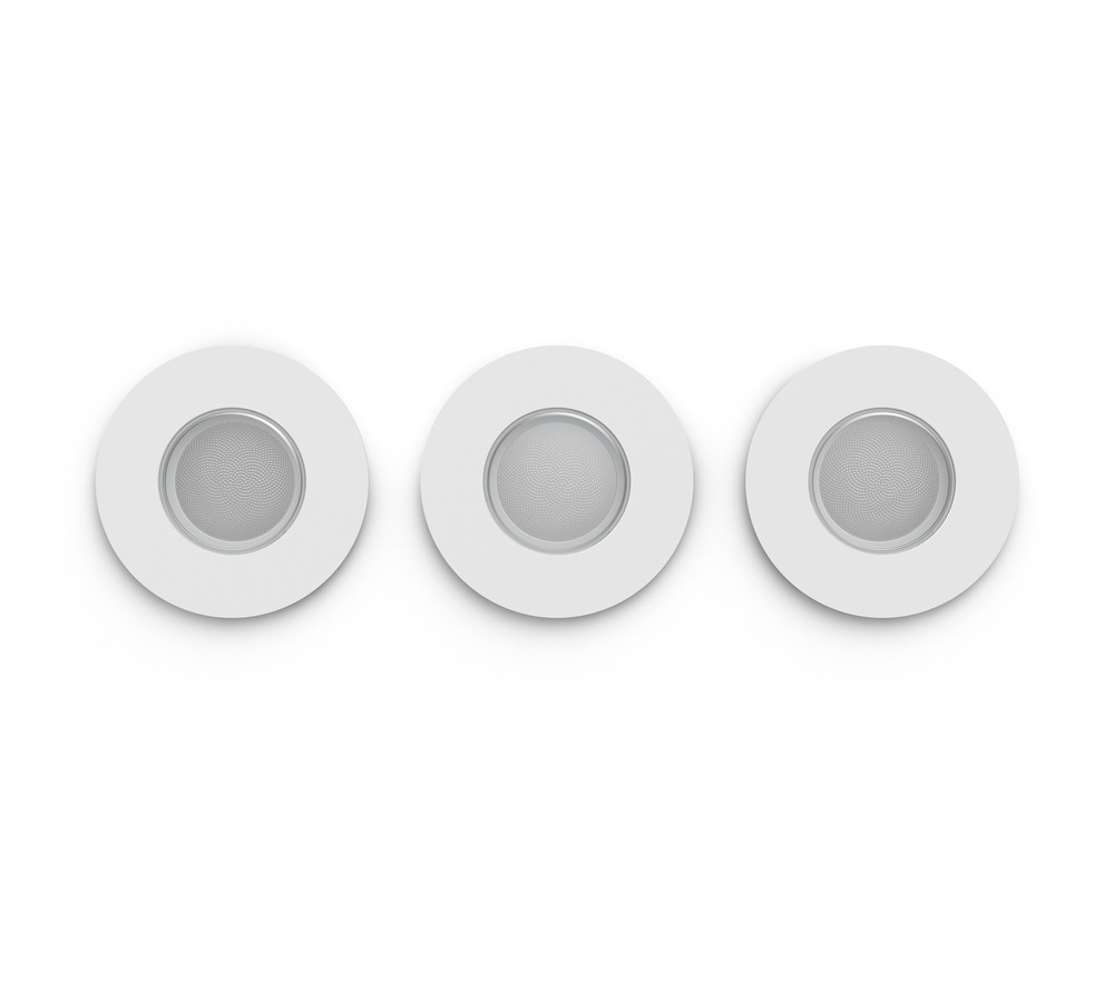 Celkový pohľad na vstavané biele svietidlá Philips Adore Hue