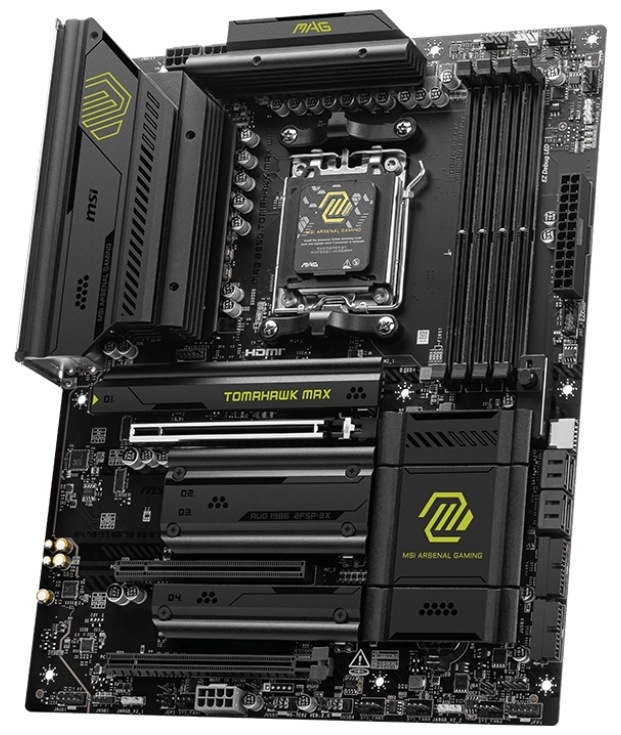 Základná doska MSI MAG B850 TOMAHAWK MAX WIFI Základná doska MSI MAG B850 TOMAHAWK MAX WIFI AMD AM5, ATX, čierna farba