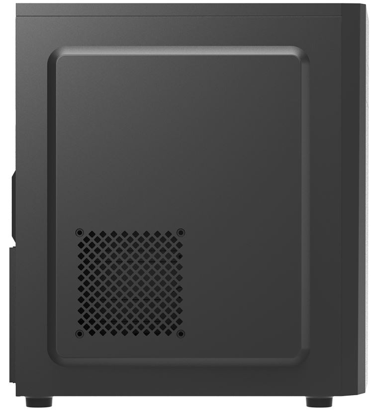Case Zalman T8 čierna Case Zalman T8 pohľad z boku