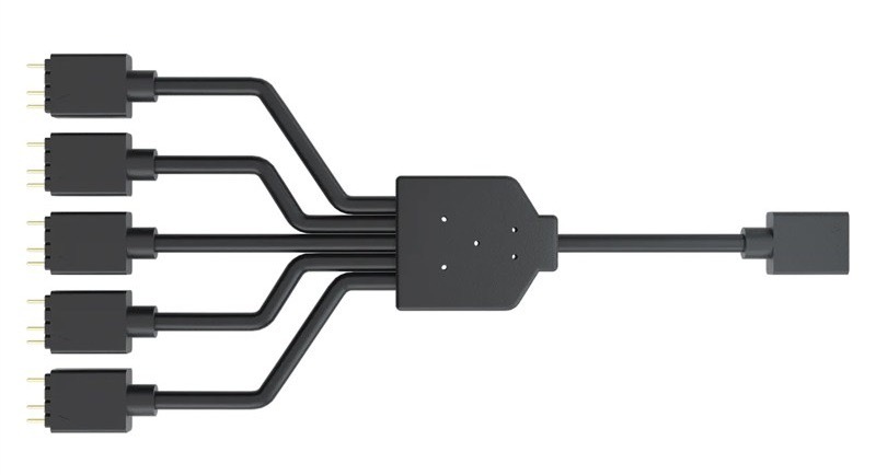 Rozbočovač Cooler Master pre PC s dĺžkou kábla 58 cm, čierna farba