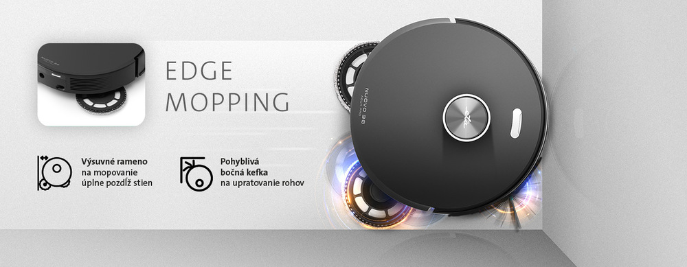 Robotický vysávač ETA Nuovo30 Aqua Pro 7983 90000 čierny Robotický vysávač ETA Nuovo 30 Aqua Pro
