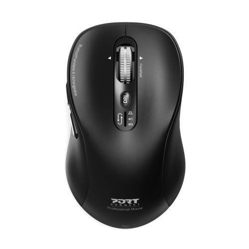 Myš PORT CONNECT Expert / USB-A/C / 6 tlačidiel / optická / 3200 DPI čierna PORT CONNECT Expert (900707C)