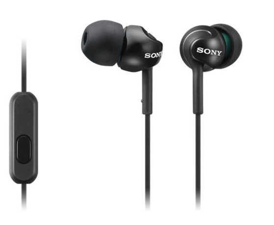 Slúchadlá Sony MDR-EX110AP čierna Slúchadlá Sony MDR-EX110AP čierna