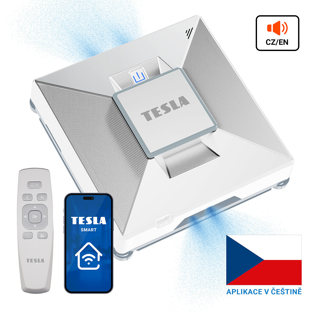 Robotický čistič okien Tesla RoboStar W800 Wi-Fi biely