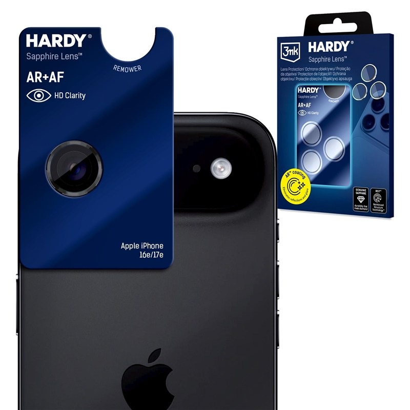 3mk HARDY Sapphire Lens zafírové na Apple iPhone Air, čierna