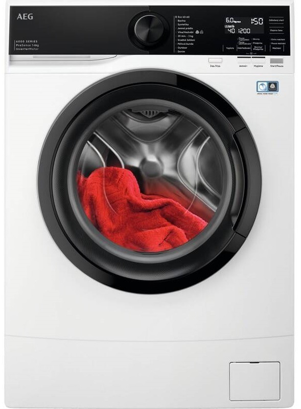 Práčka AEG ProSense™ 6000 LSR6E26DC, úzka, biela