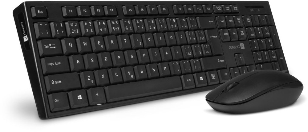 Klávesnica s myšou Connect IT CKM-7500-CS, CZ/SK čierna Klávesnica s myšou Connect IT CKM-7500-CS, CZ/SK čierna