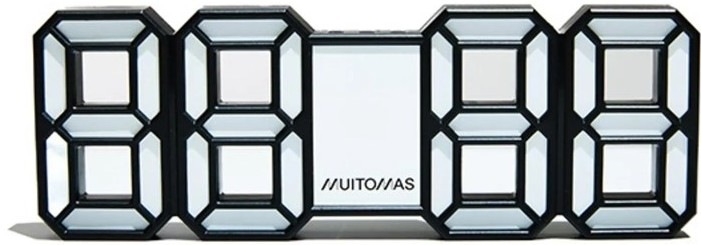 Neónové hodiny LED Muitomas Clock ponúkajú 4 úrovne intenzity osvetlenia