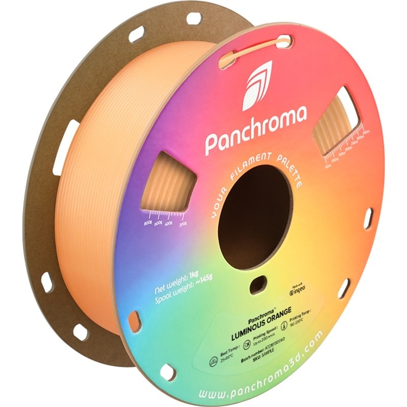 Filament Polymaker Panchroma PLA Luminous, oranžová