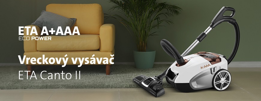 Podlahový vysávač ETA Canto II 3492 90020 biely/bronzový Podlahový vysávač ETA Canto II 3492 90020 biely/bronzový