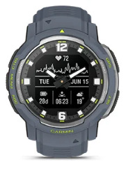 Inteligentné hodinky Garmin Instinct Crossover Solar modré