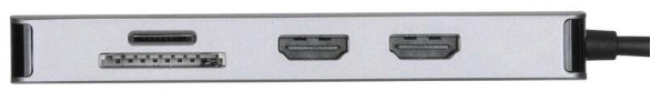 Dokovacia stanica Targus Universal USB-C Dual HDMI 4K Dock, 100W PD Pass-Thru, MST strieborná Dokovacia stanica Targus USB-C Dual HDMI 4K