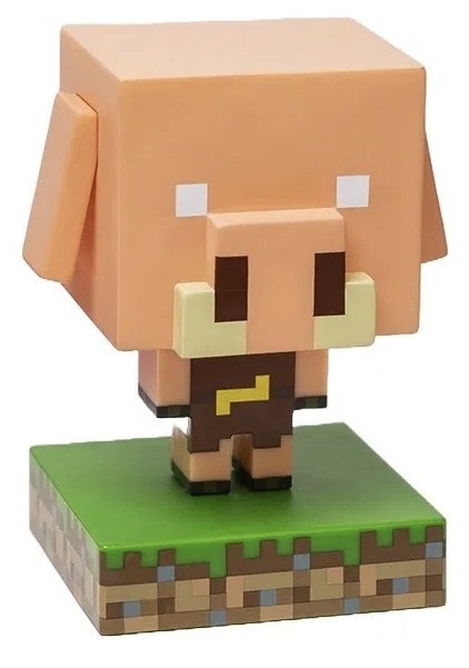Dekoratívne LED Paladone Icon Light, Minecraft - prasiatko zelené/oranžové