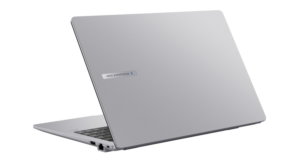 Pootvorený notebook Asus ExpertBook P1 zozadu