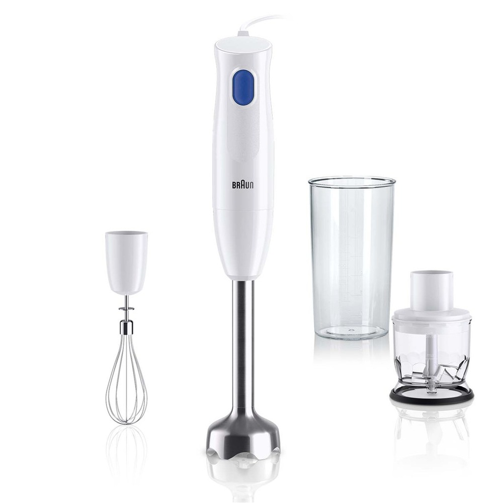 Ponorný mixér Braun MQ10.202MWH MultiQuick 1 je osadený 450W motorom