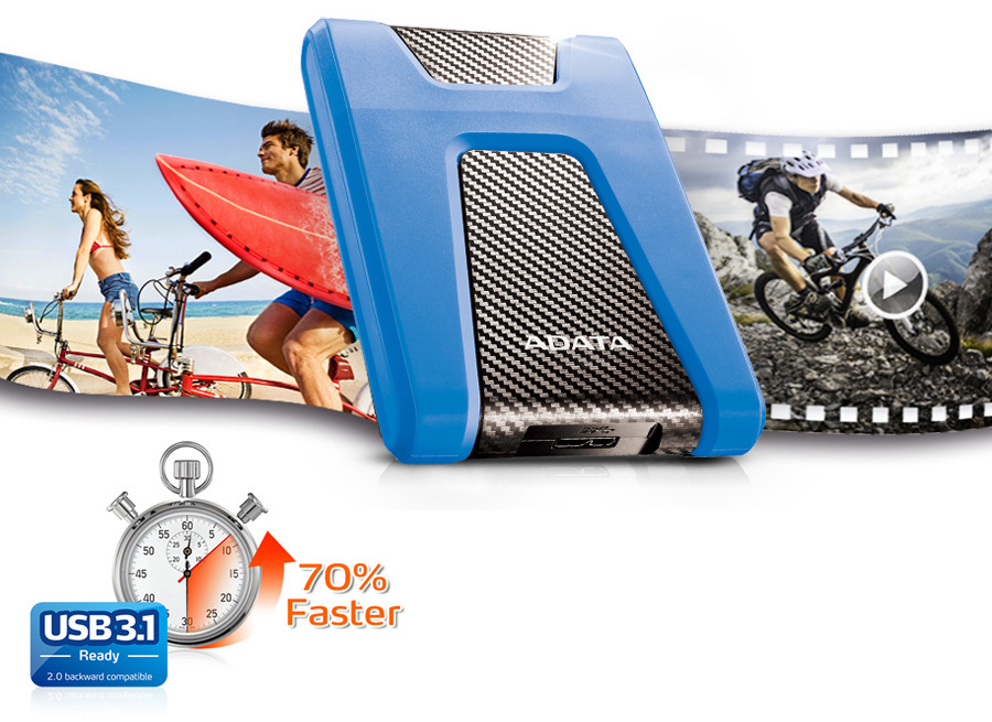 Externý pevný disk ADATA HD650 2TB modrý Externý pevný disk ADATA HD650 2TB modrý