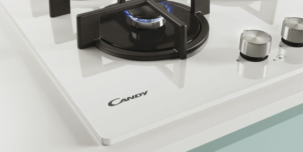 Plynová varná platňa Candy CDK6GF4WEKB čierna Plynová varná platňa Candy CDK6GF4WEKB čierna