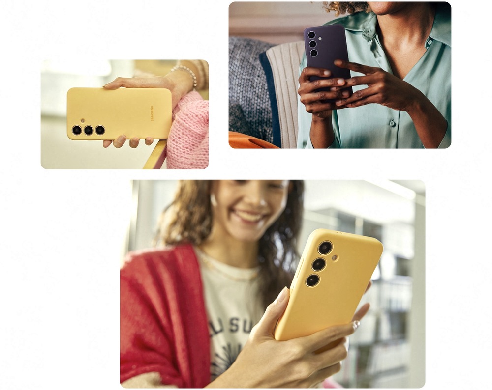 Kryt na mobil Samsung Silicone na Galaxy S24 zelený