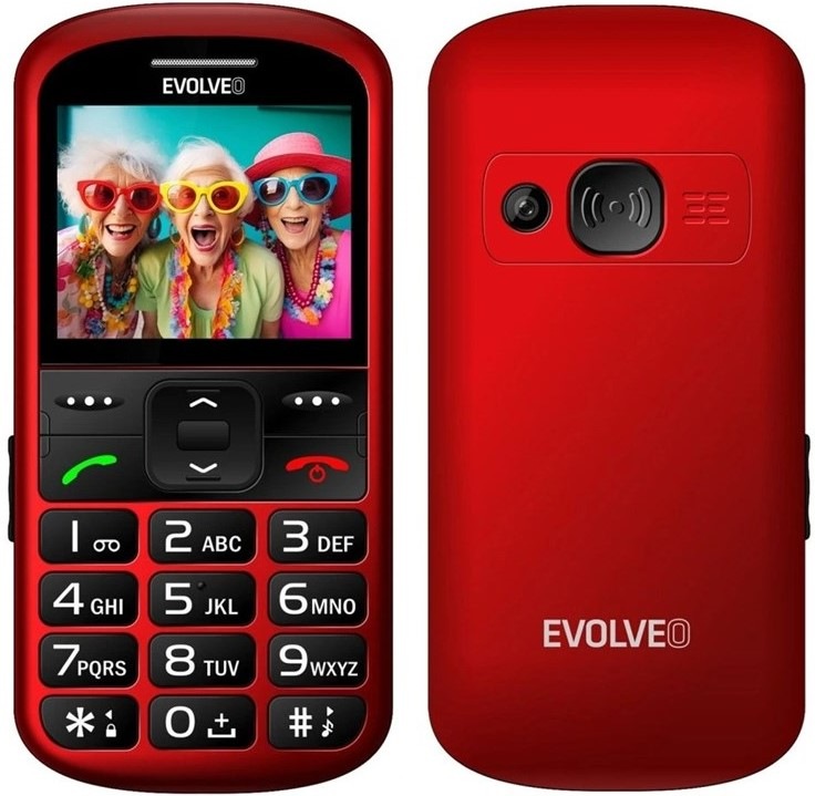 Mobilný telefón Evolveo EasyPhone XS - červený