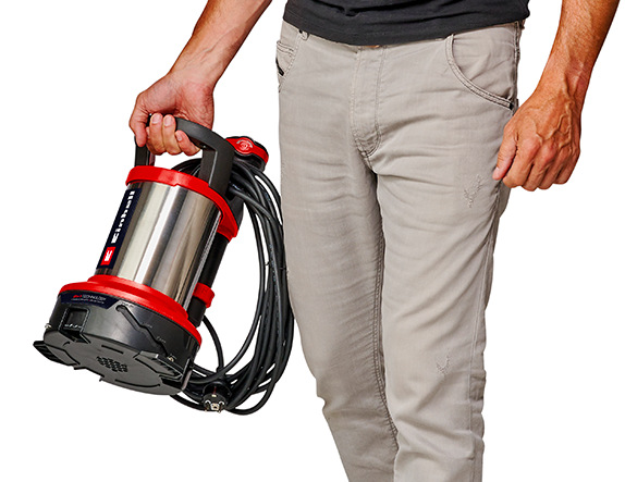 Kalové čerpadlo Einhell GE-DP 7535 N LL ECO prenášané za madlo s napájacím káblom