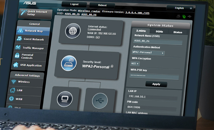 Router Asus RT-AX53U - AX1800 čierny