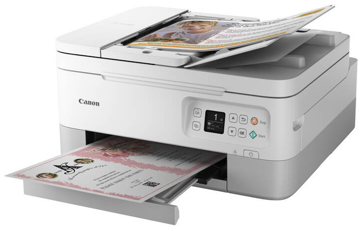 Tlačiareň multifunkčná Canon PIXMA TS7451A biela