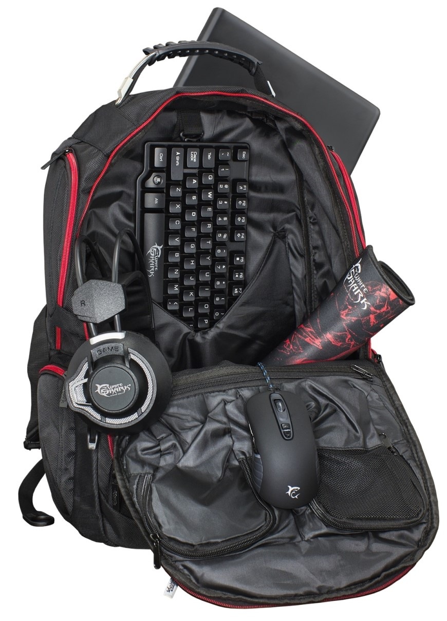 Batoh na notebook White Shark DARK NOMAD na 17,3" čierny Batoh na notebook White Shark DARK NOMAD na 17,3