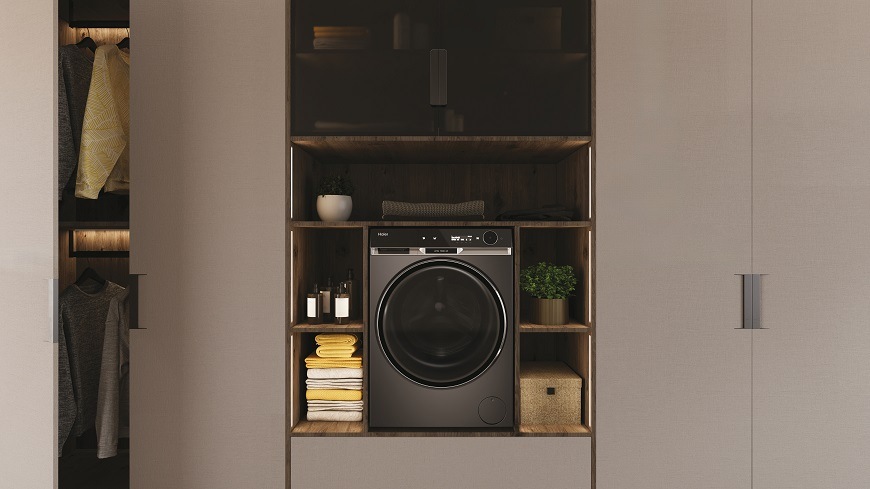 Práčka Haier HW100BD14397PGUS antracitová farba