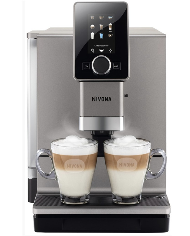 Automatický kávovar Nivona NICR 930, strieborná farba.