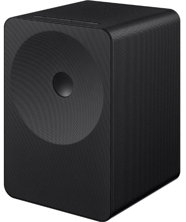 Reproduktor Samsung Music Studio 7 LS70H (1 ks) čierny Reproduktor Samsung HW-LS70H Studio 7 v čiernom prevedení natočený do boku na bielom pozadí.