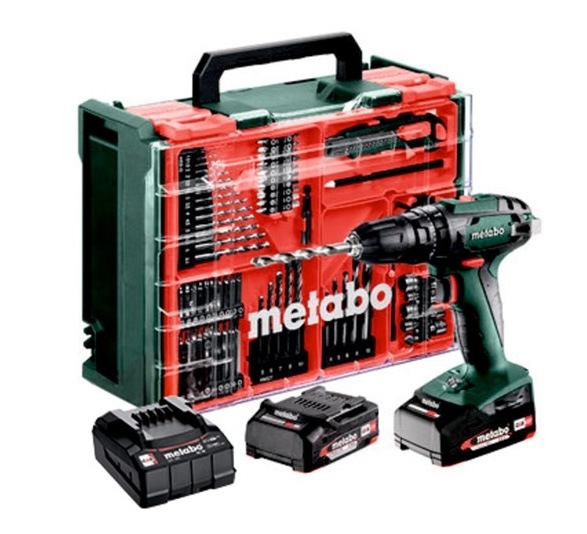 Aku vŕtačka Metabo SB 18 Set MD (s batériou)