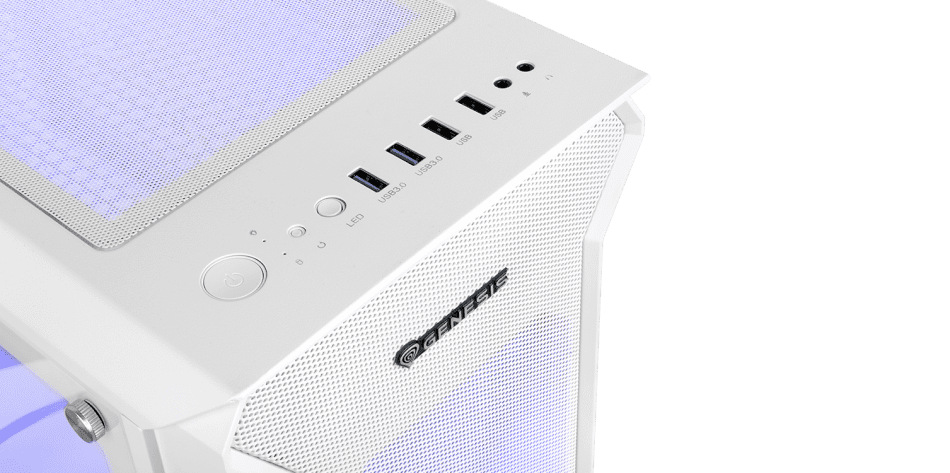 Case Genesis IRID 505 ARGB biela Case Genesis IRID 505 ARGB biela
