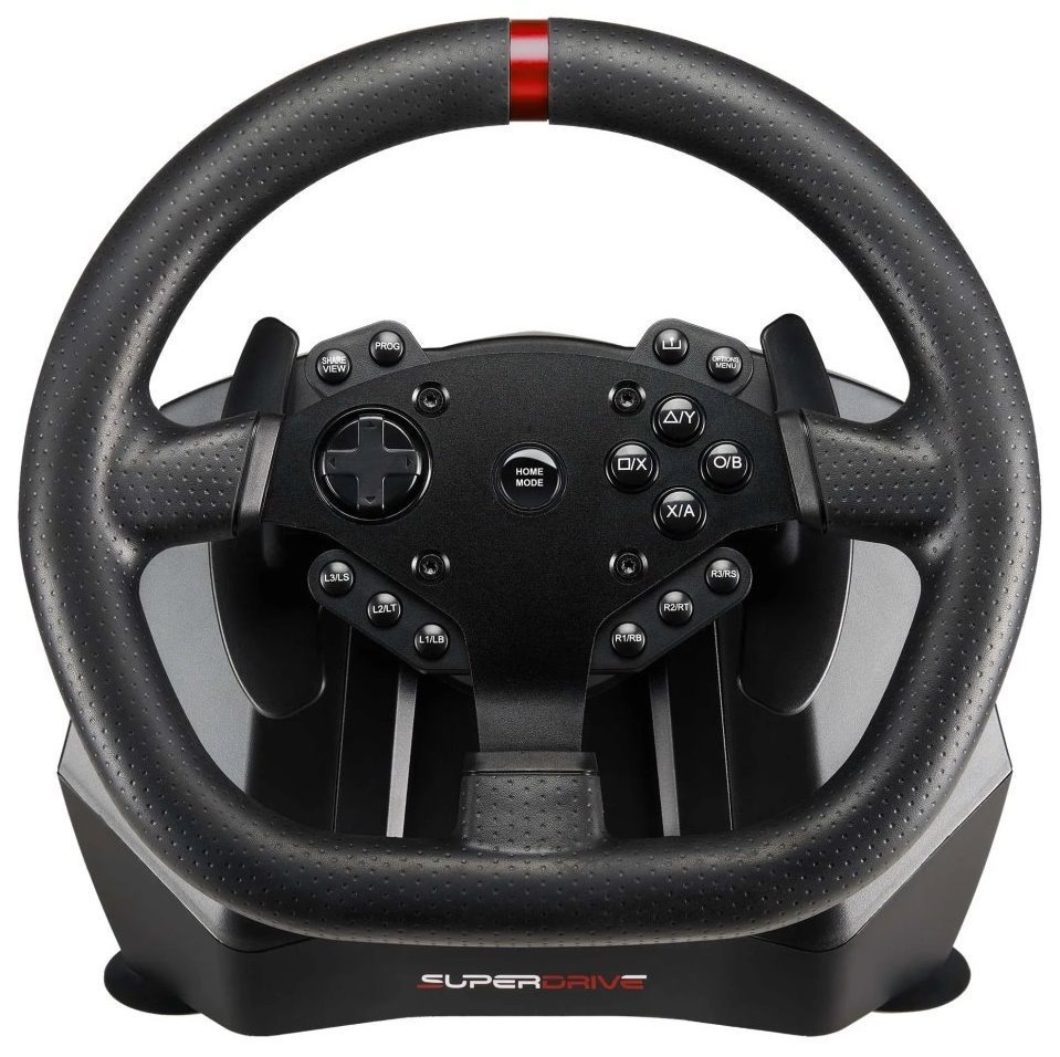 Herný volant SUPERDRIVE GS950-X so systémom Superdrive, čierna farba