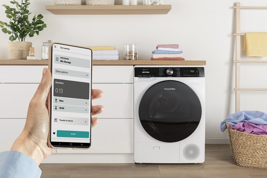 Sušička prádla Gorenje DAP93SWI, biela, ConnectLife