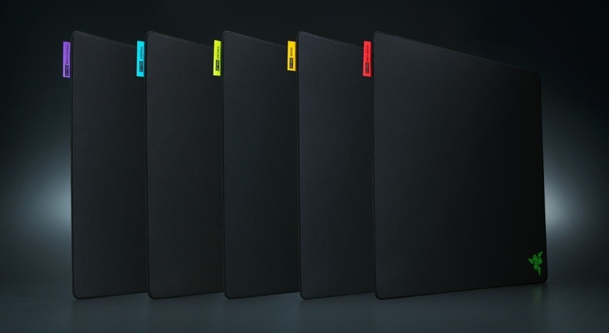 Podložka pod myš Razer Gigantus V2 Pro L - Max Control čierna Rôzne varianty podložky s farebne označenými štítkami